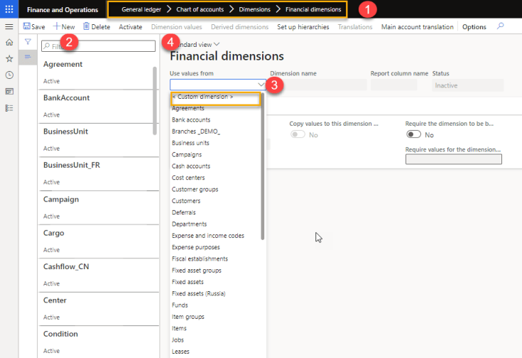 Heart of Dynamics 365 Finance : Financial Dimensions – Dynamics 365 Finance